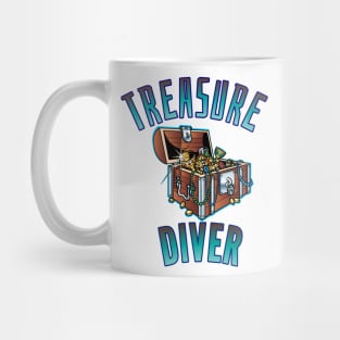 Treasure diver metal detecting Mug